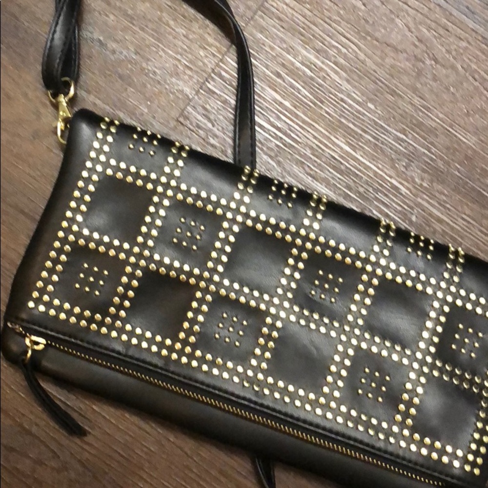 Black (Gold) Studded Cross-Body Purse 🆕